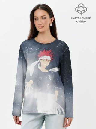 Лонгслив женский. Хлопок / Shokugeki no Souma