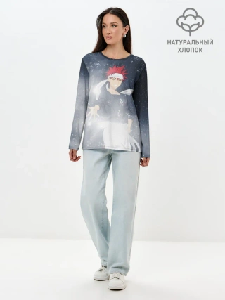 Лонгслив женский. Хлопок / Shokugeki no Souma