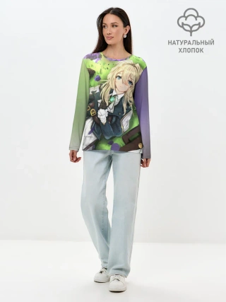 Лонгслив женский. Хлопок / Violet Evergarden