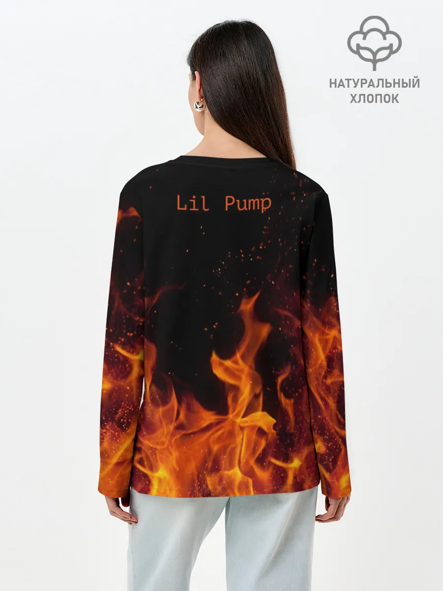 Лонгслив женский. Хлопок / Lil Pump - 103