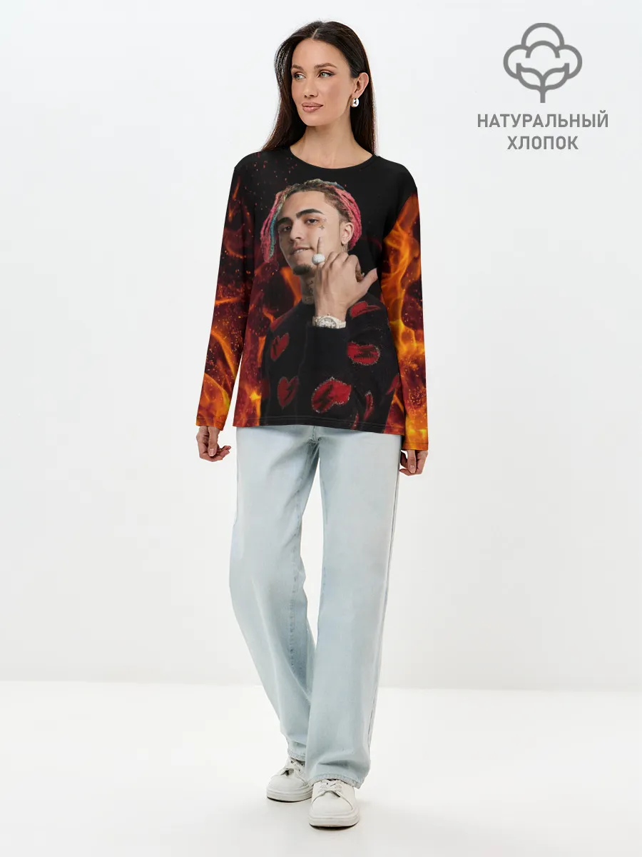 Лонгслив женский. Хлопок / Lil Pump - 103