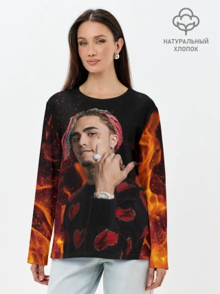 Лонгслив женский. Хлопок / Lil Pump - 103