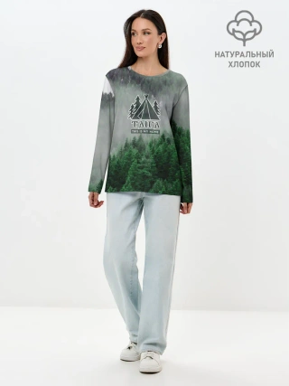 Лонгслив женский. Хлопок / Сибирь