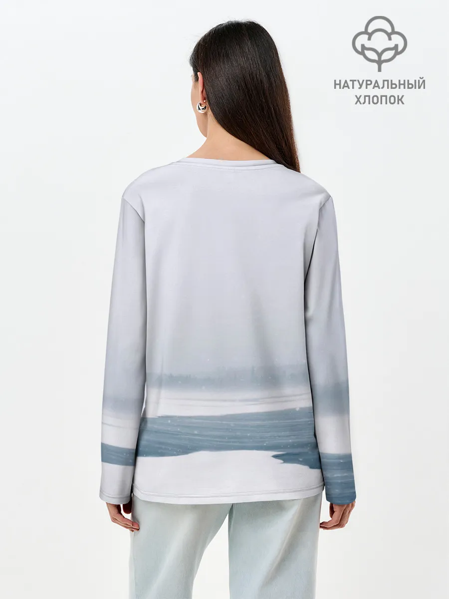 Лонгслив женский. Хлопок / Сибирь
