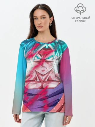 Лонгслив женский. Хлопок / Гоку