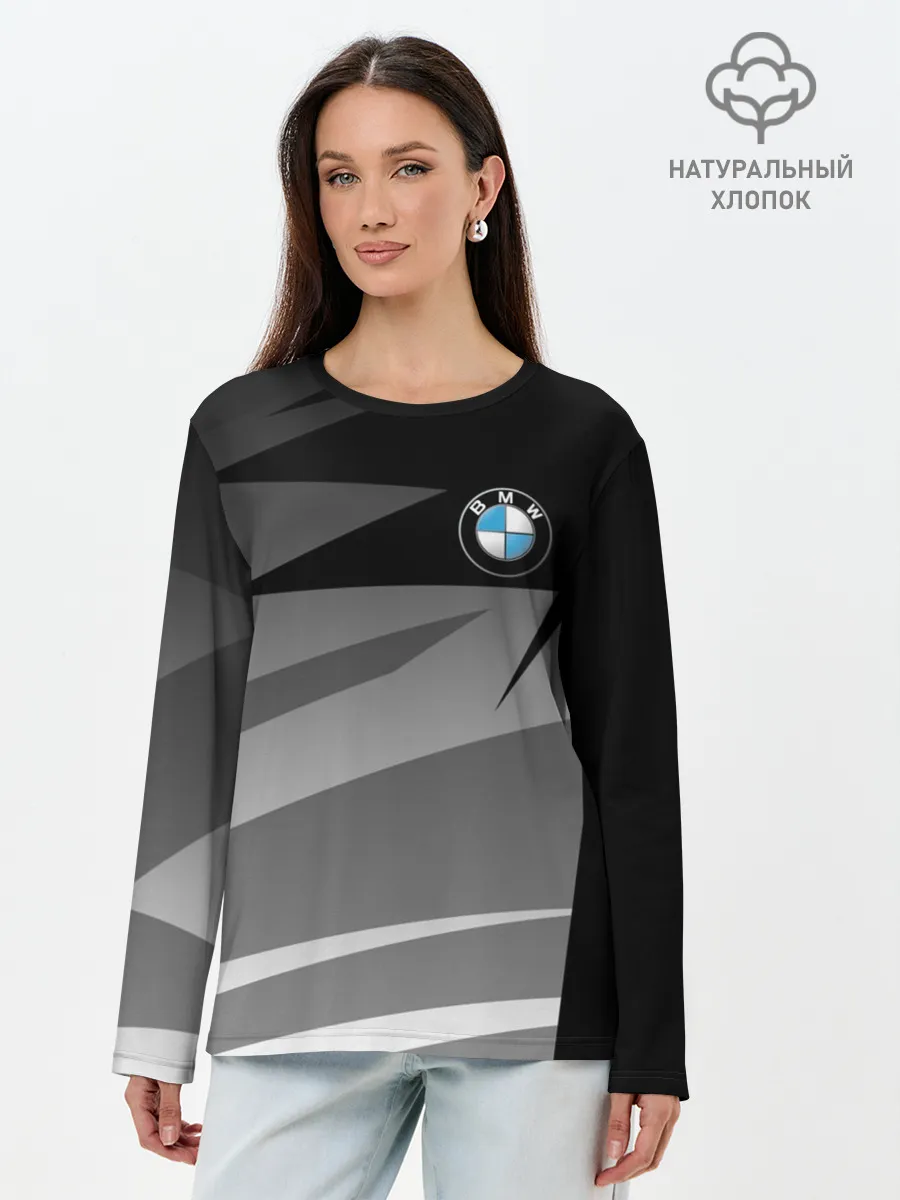Лонгслив женский. Хлопок / BMW GEOMETRY SPORT