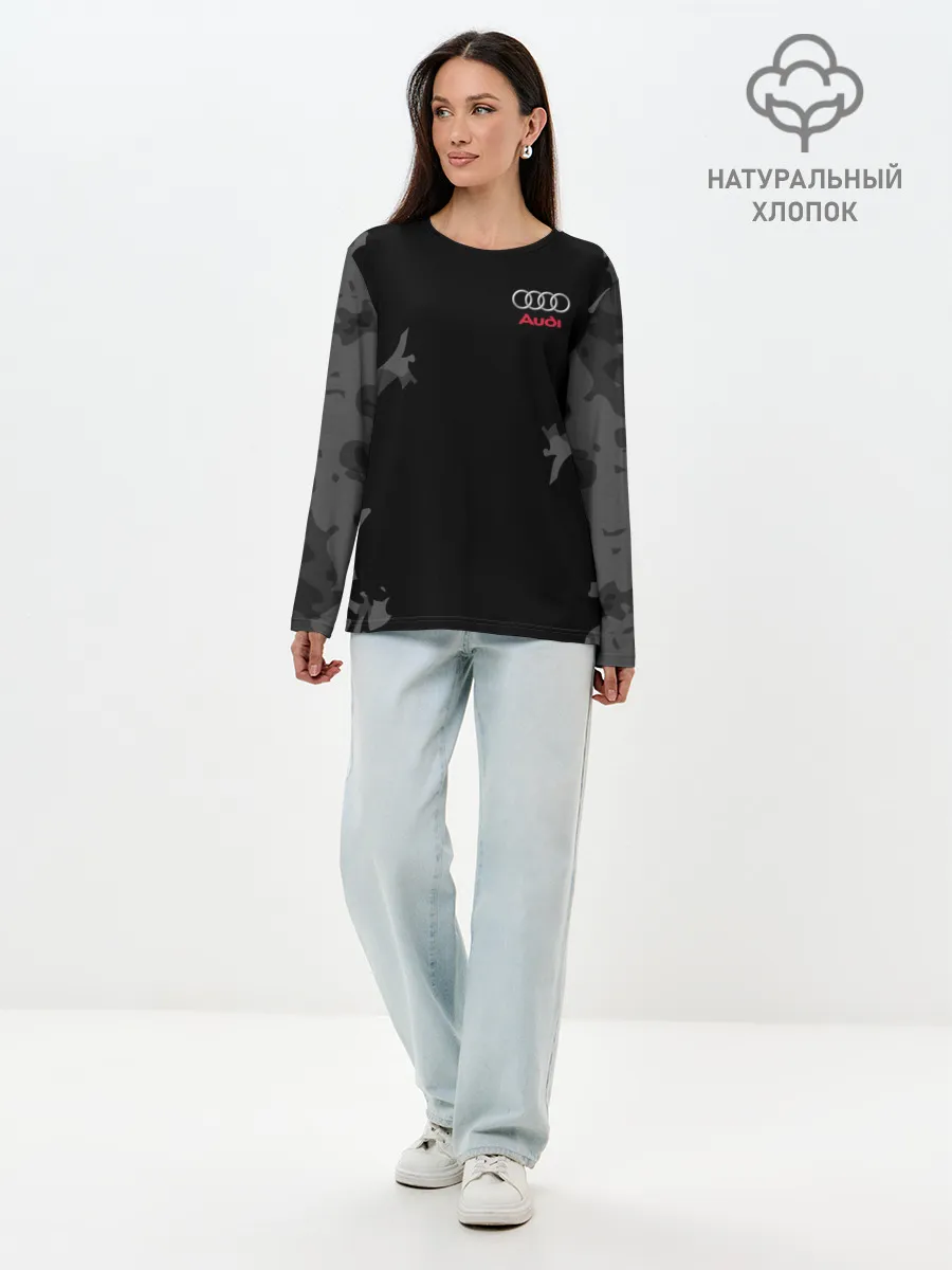 Лонгслив женский. Хлопок / AUDI SPORT