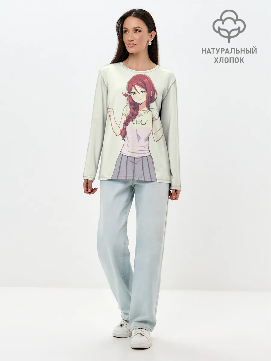 Лонгслив женский. Хлопок / Ня