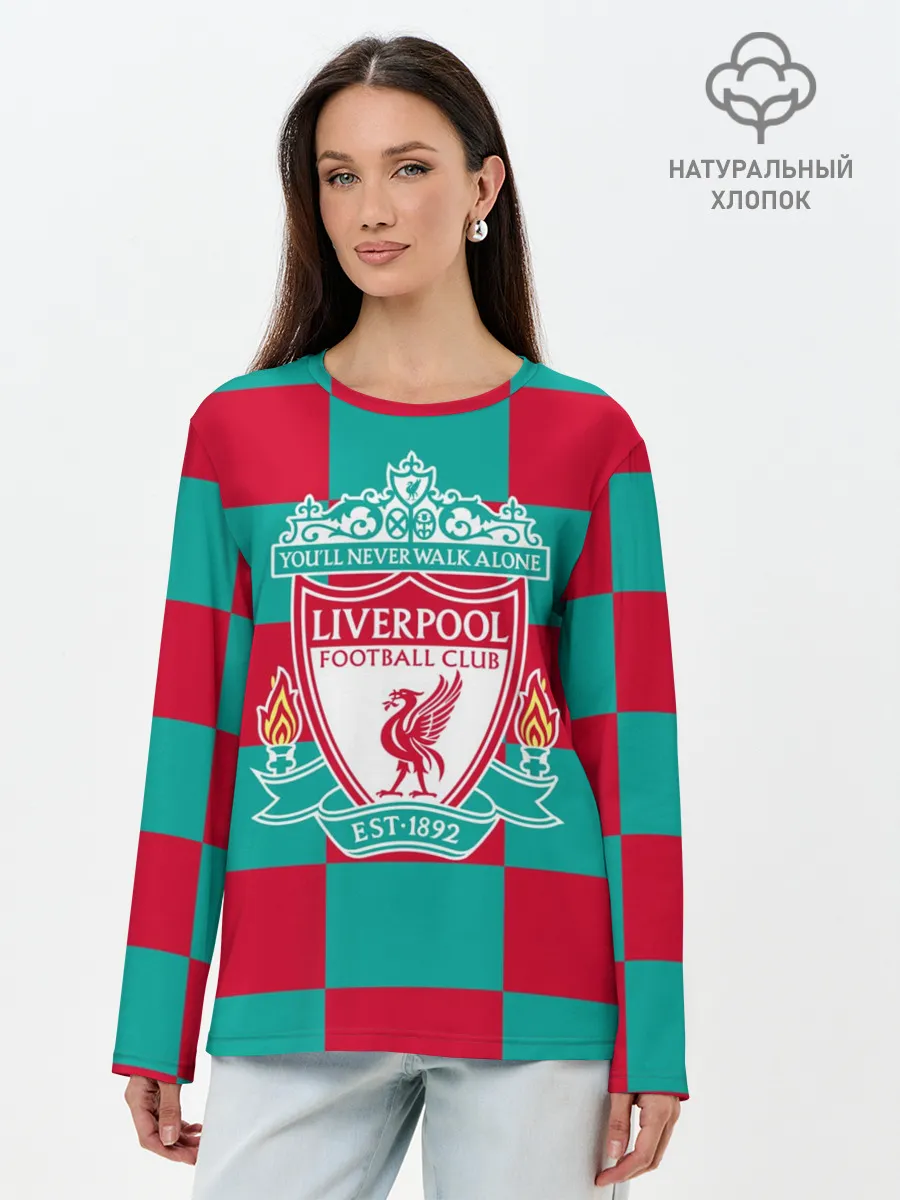 Лонгслив женский. Хлопок / ФК Ливерпуль
