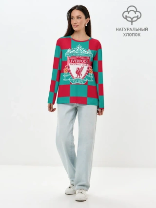 Лонгслив женский. Хлопок / ФК Ливерпуль