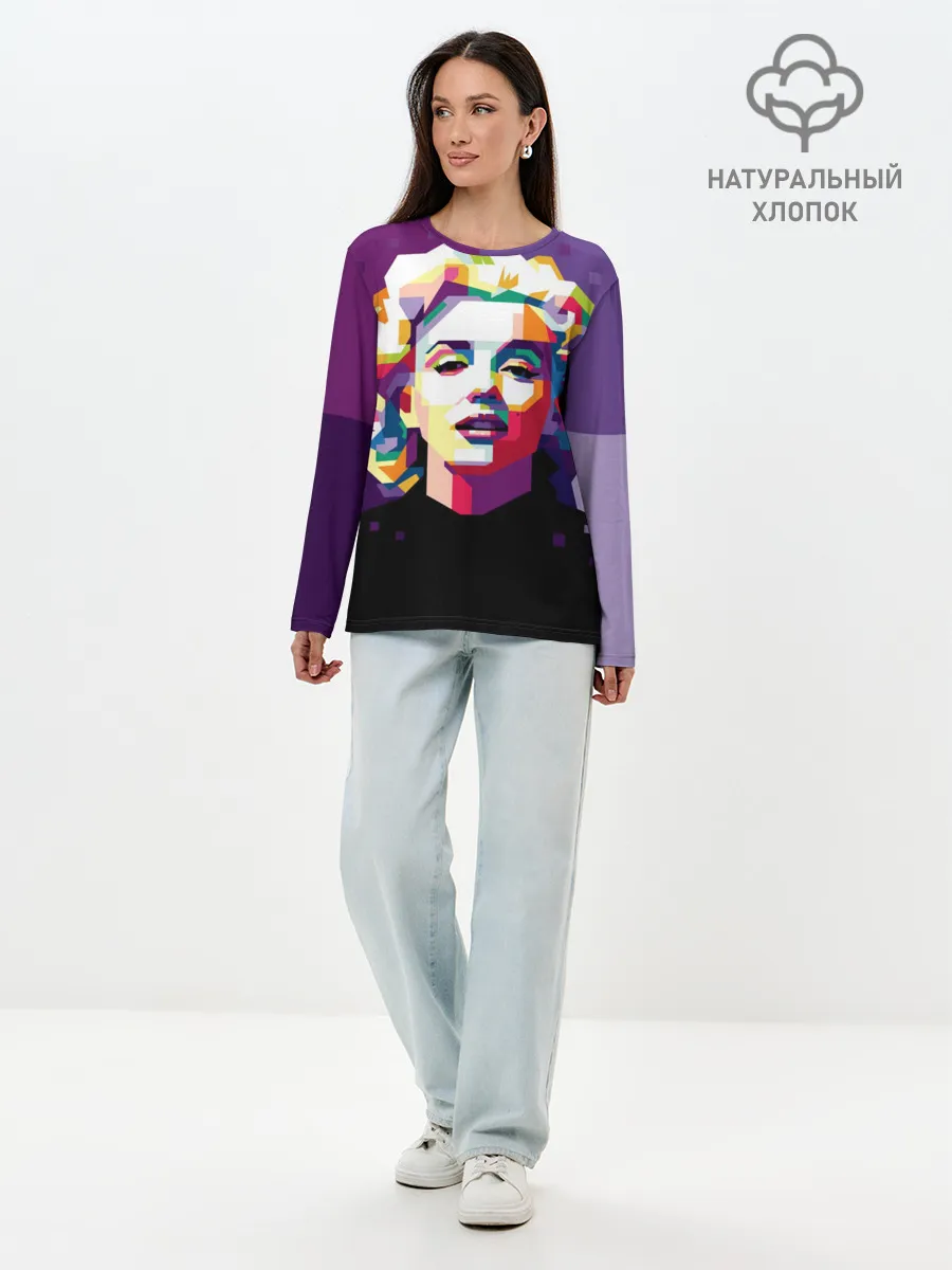 Лонгслив женский. Хлопок / Marilyn Monroe