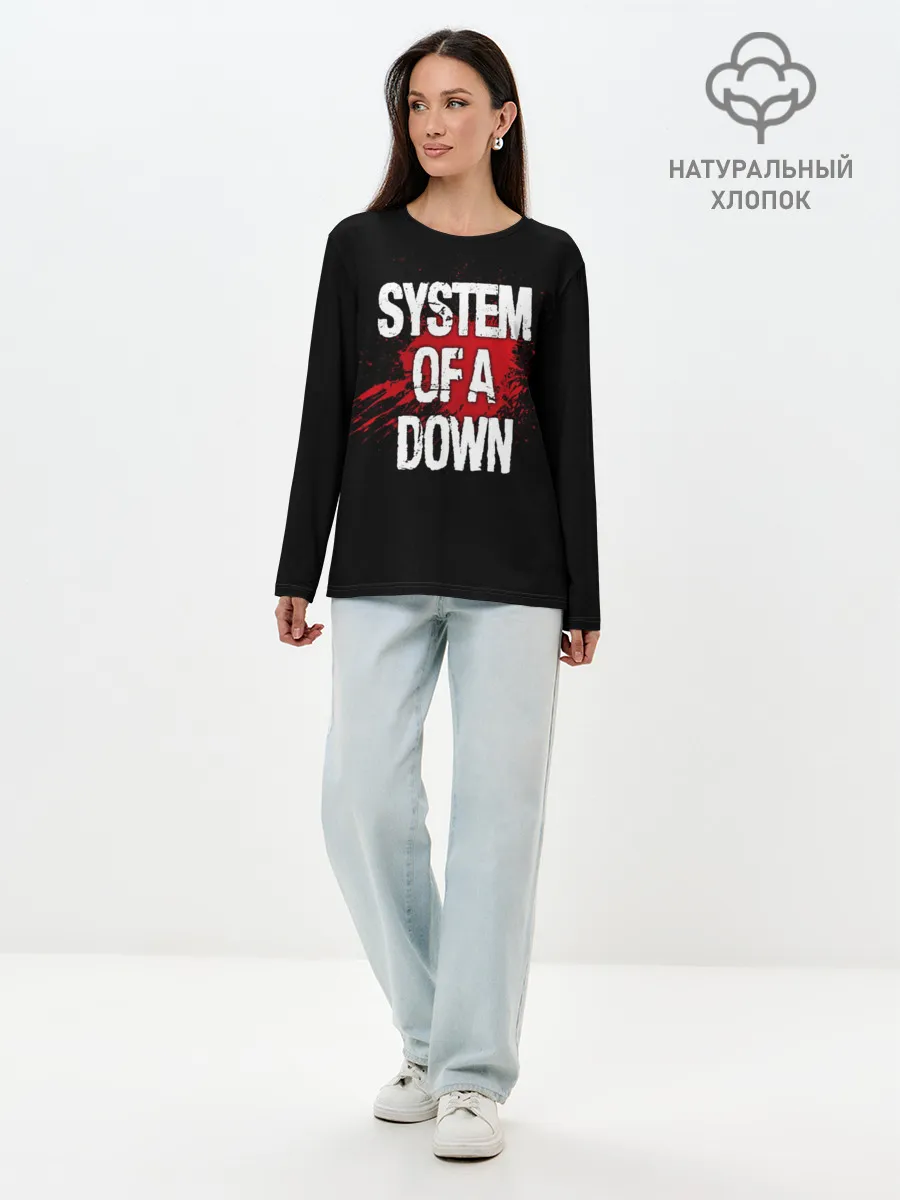 Лонгслив женский. Хлопок / System of a Down