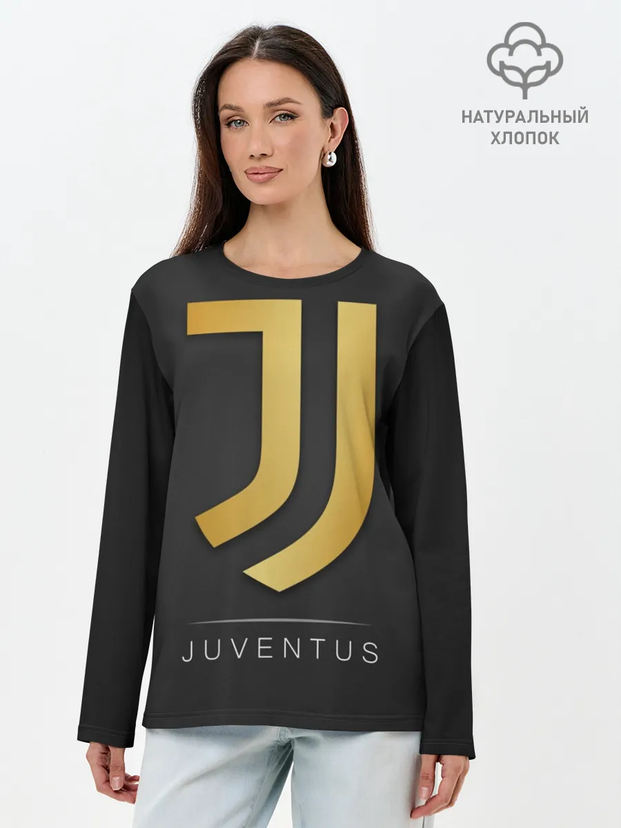Лонгслив женский. Хлопок / Juventus Gold Edition