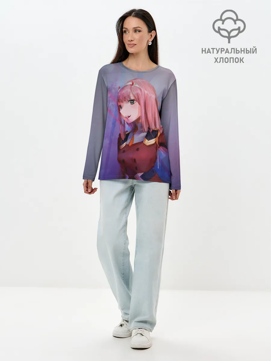 Лонгслив женский. Хлопок / Любимый во Франкcе