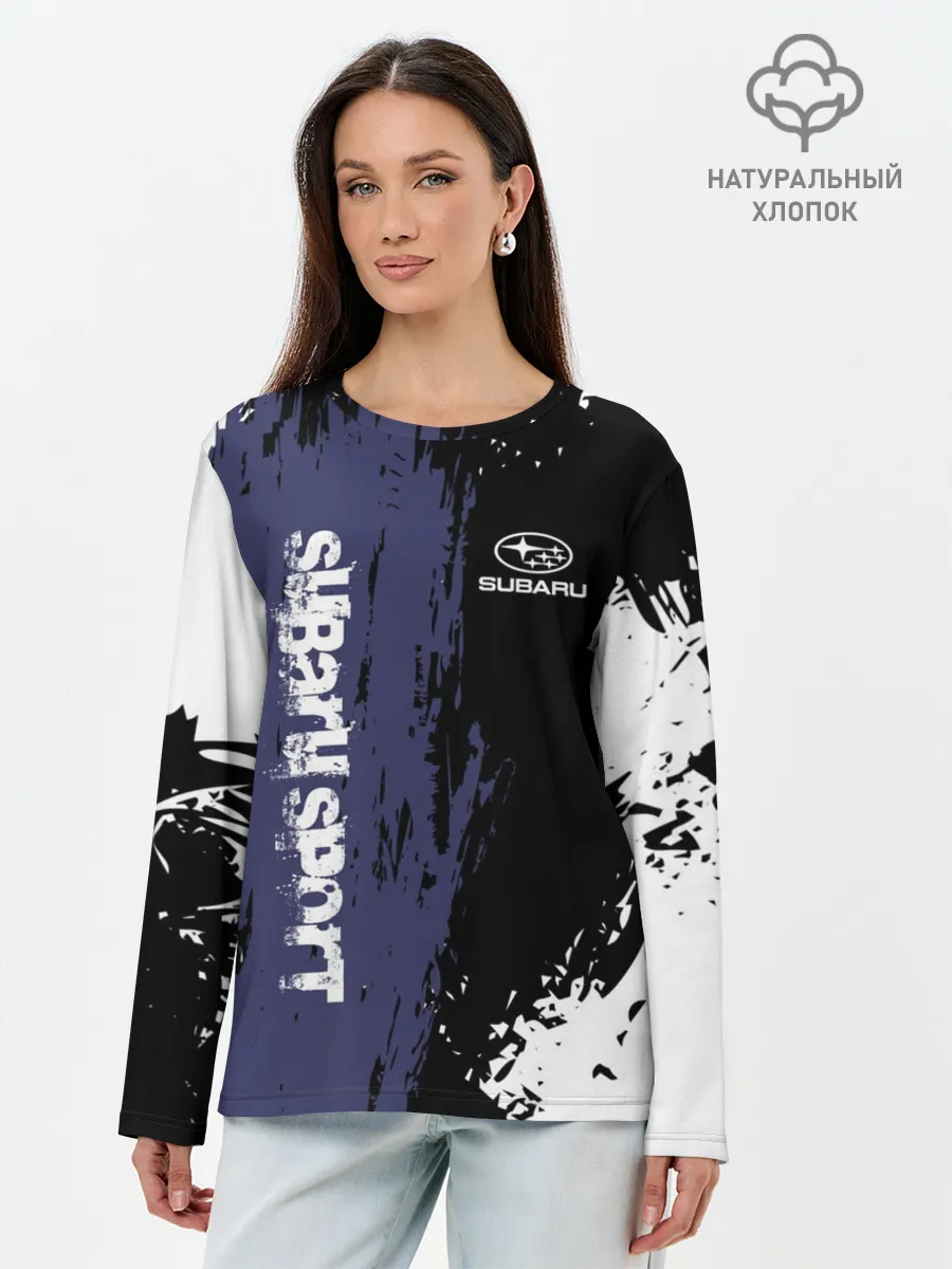 Лонгслив женский. Хлопок / SUBARU | СУБАРУ