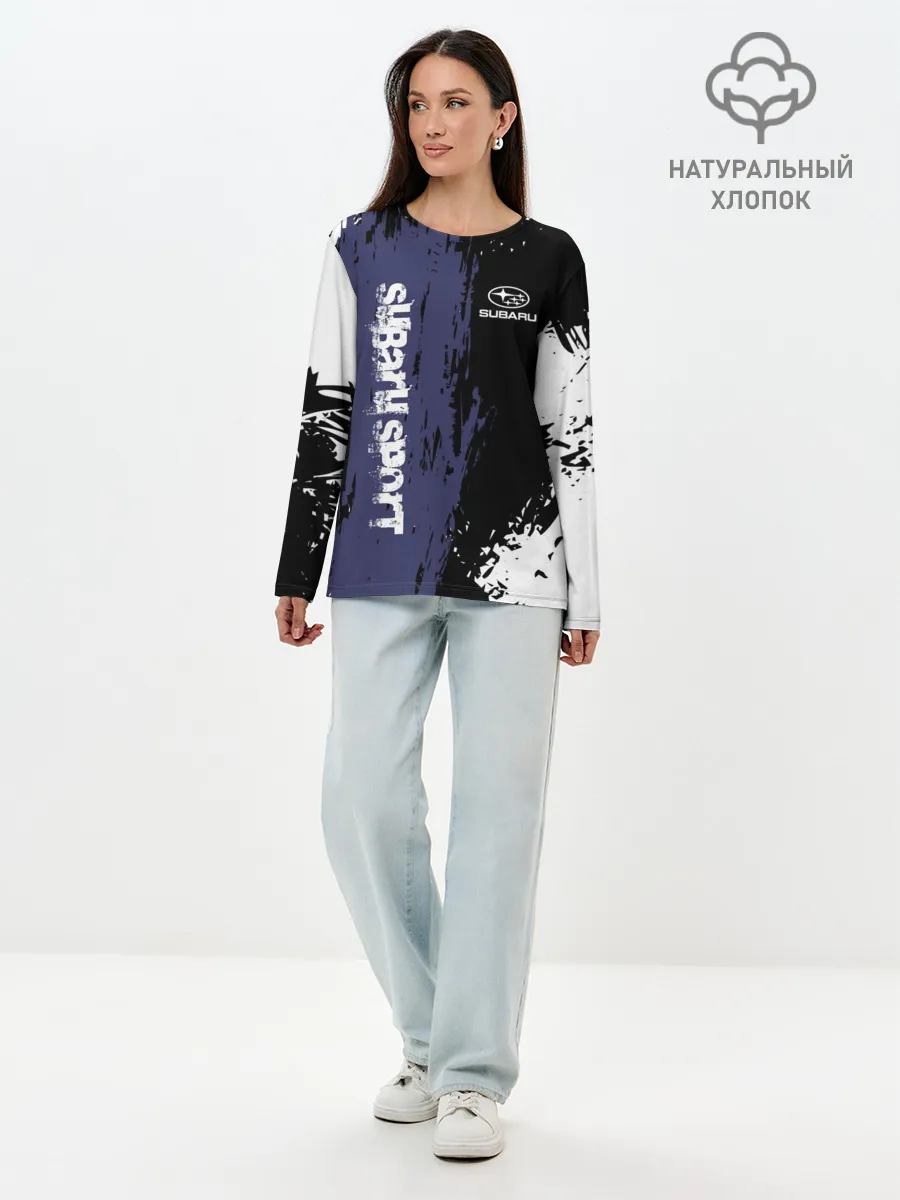Лонгслив женский. Хлопок / SUBARU | СУБАРУ