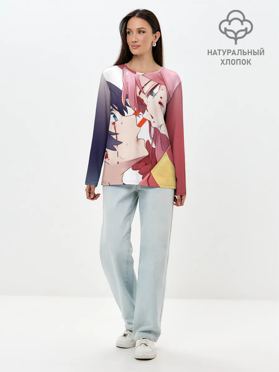 Лонгслив женский. Хлопок / Darling kiss