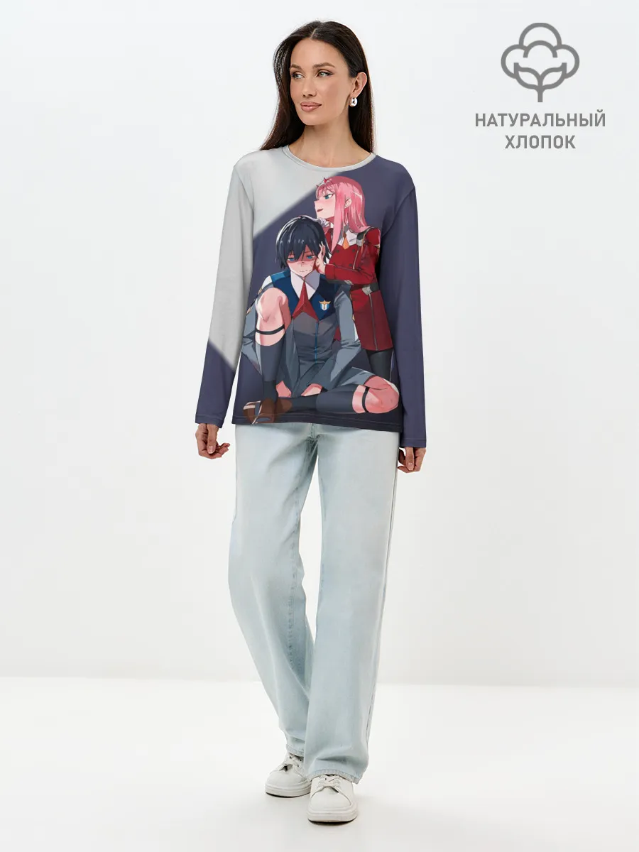 Лонгслив женский. Хлопок / Милый во Франкcе