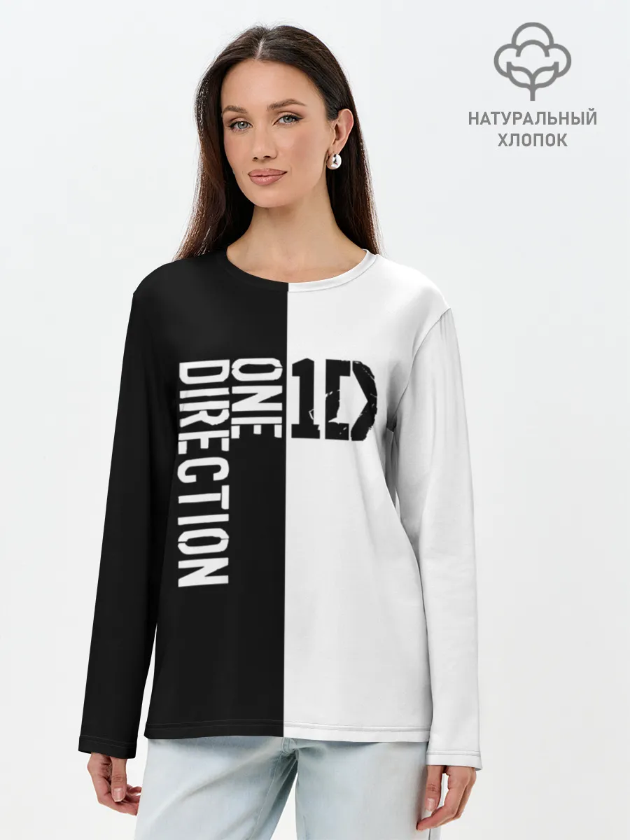 Лонгслив женский. Хлопок / One direction