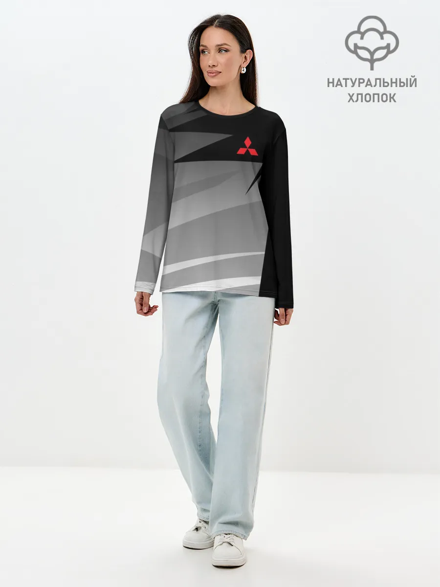 Лонгслив женский. Хлопок / MITSUBISHI SPORT