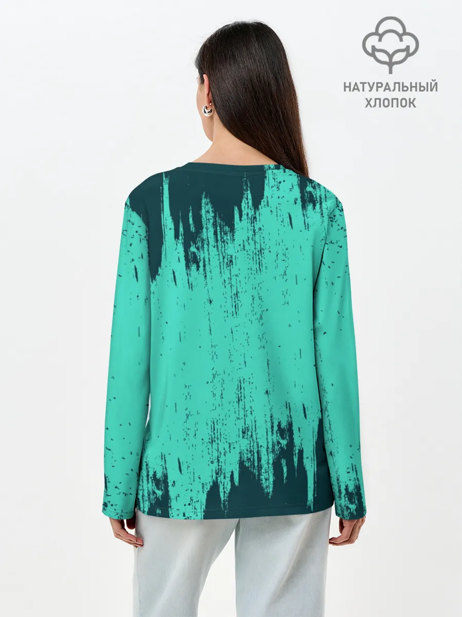 Лонгслив женский. Хлопок / Реал Мадрид