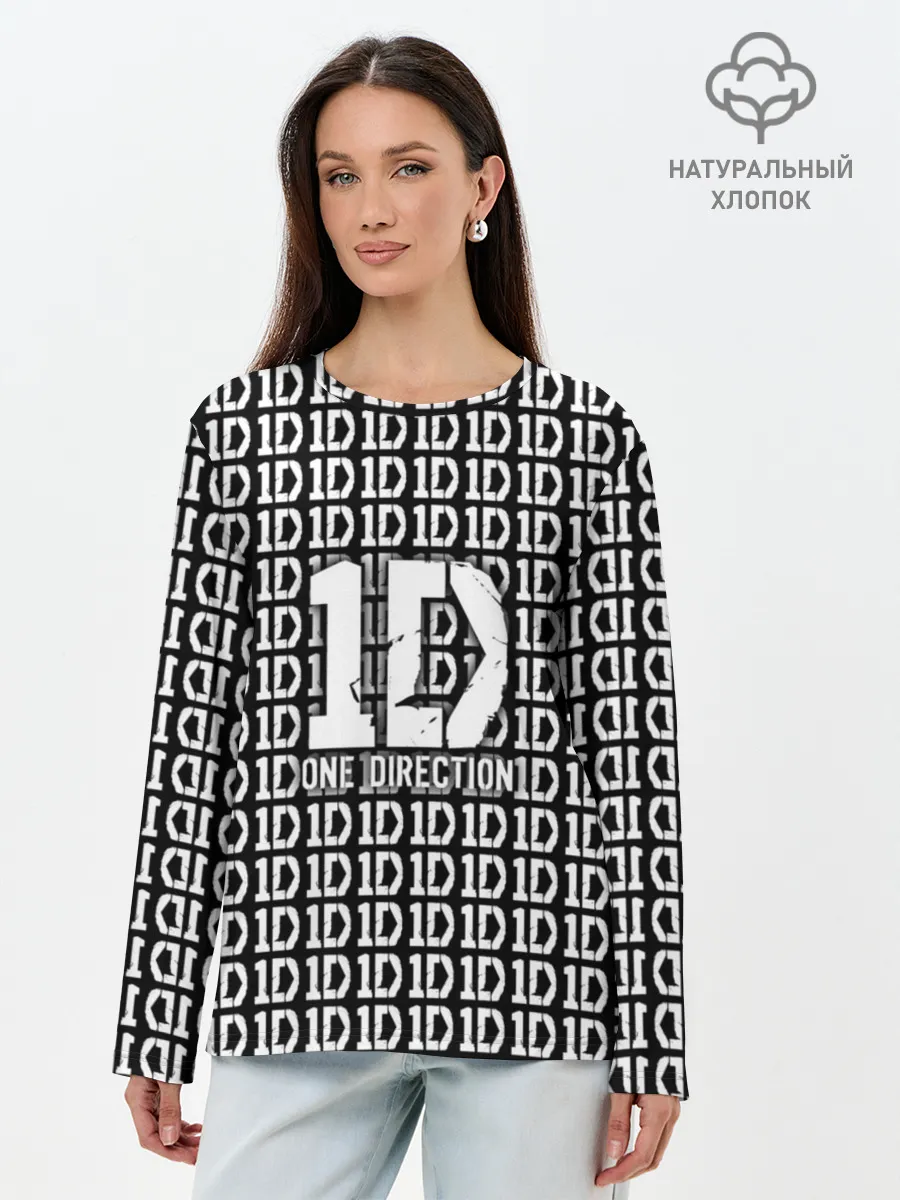 Лонгслив женский. Хлопок / One direction