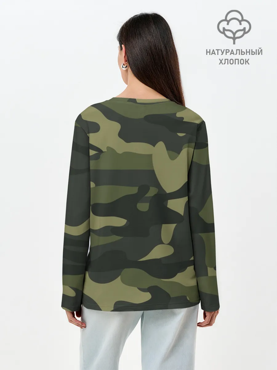 Лонгслив женский. Хлопок / Самый лучший дед