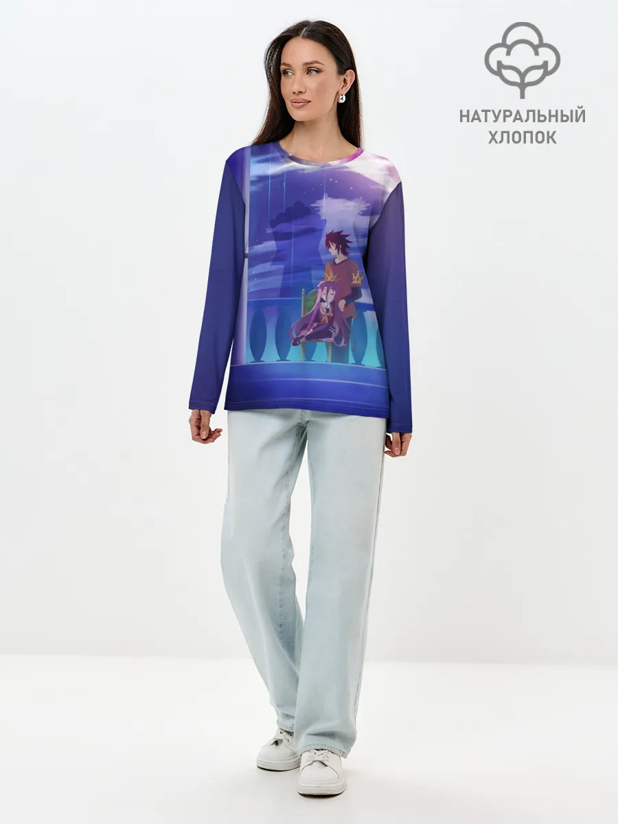 Лонгслив женский. Хлопок / No Game