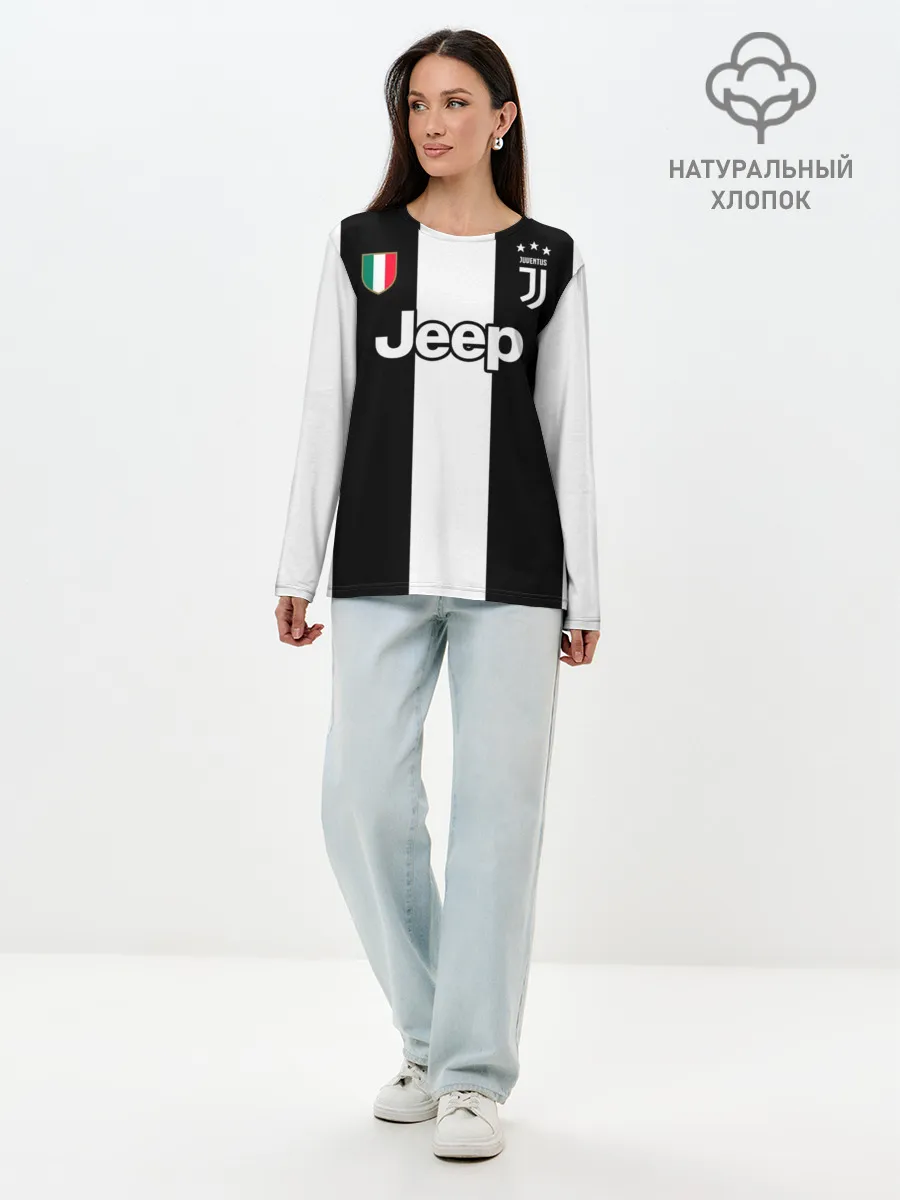 Лонгслив женский. Хлопок / Дибала Форма Новая Home 18/19