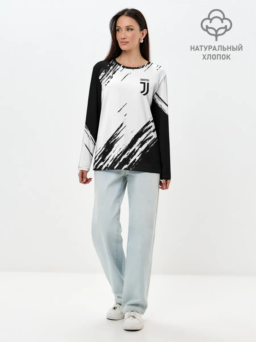 Лонгслив женский. Хлопок / JUVENTUS / ЮВЕНТУС