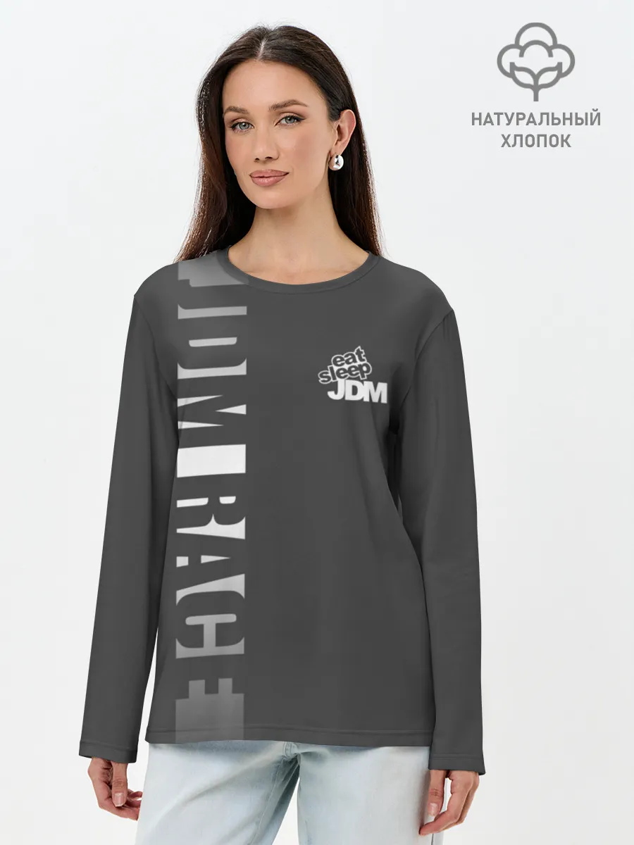 Лонгслив женский. Хлопок / JDM SPORT