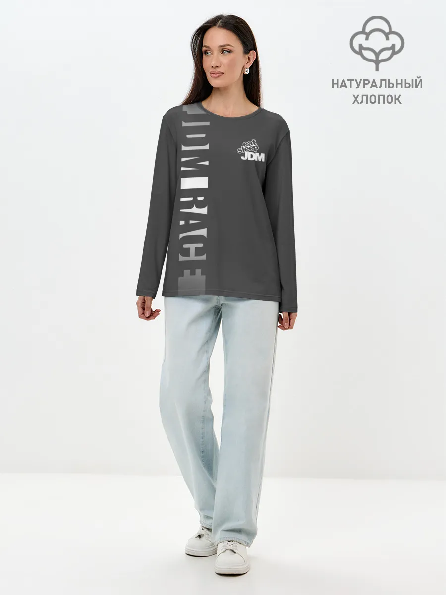 Лонгслив женский. Хлопок / JDM SPORT