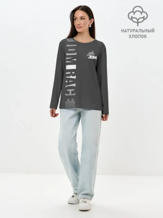 Лонгслив женский. Хлопок / JDM SPORT