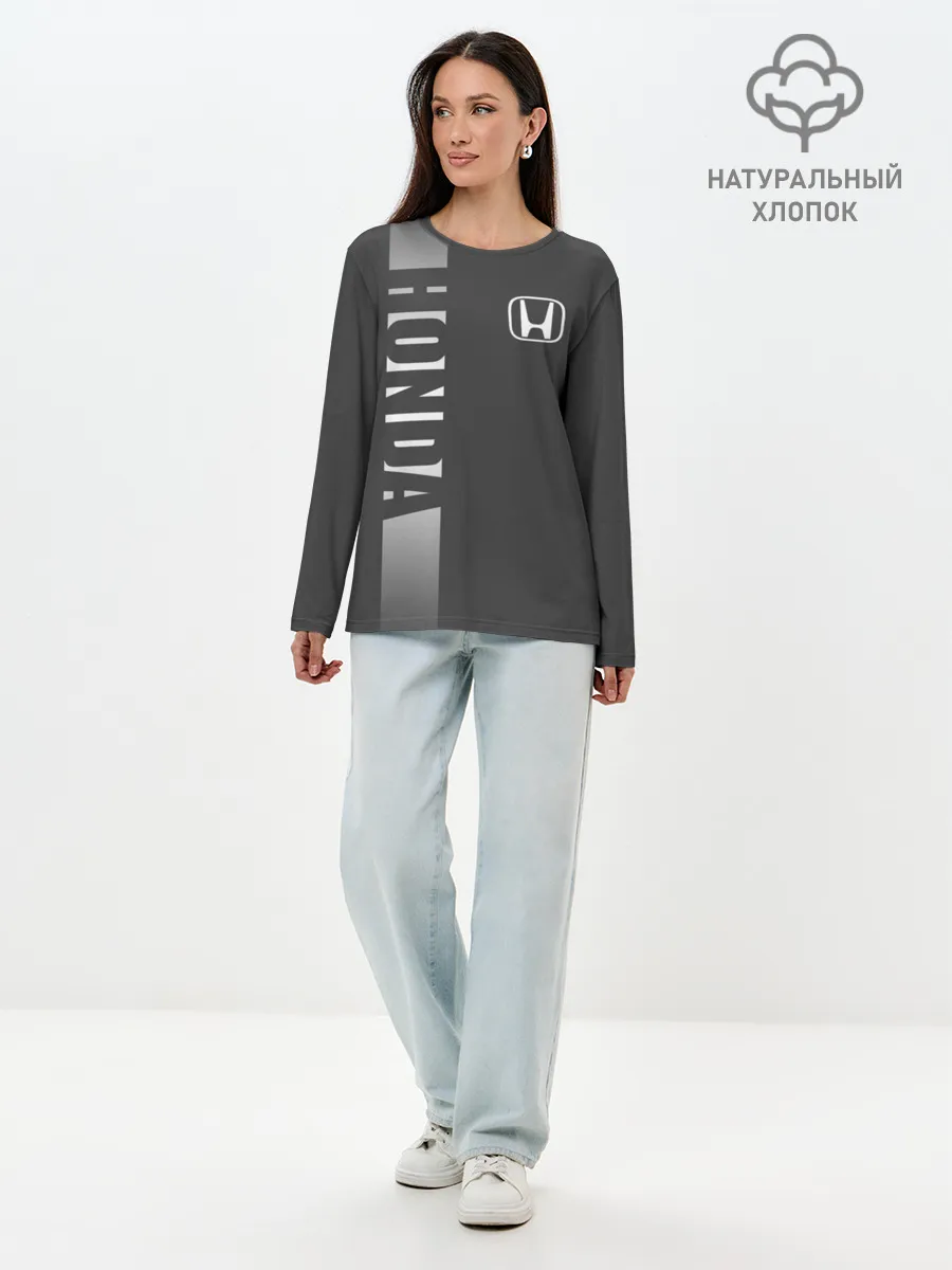 Лонгслив женский. Хлопок / HONDA SPORT