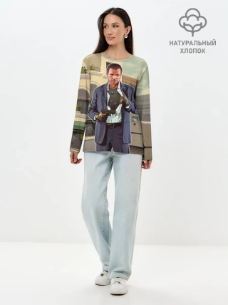 Лонгслив женский. Хлопок / GTA V - Майкл