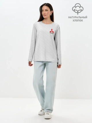 Лонгслив женский. Хлопок / MITSUBISHI SPORT