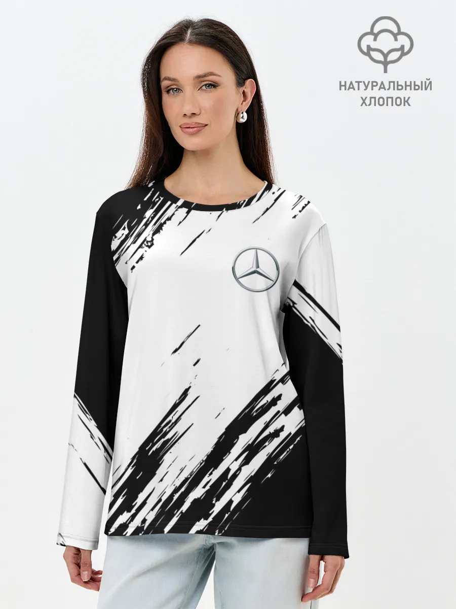 Лонгслив женский. Хлопок / MERCEDES BENZ SPORT