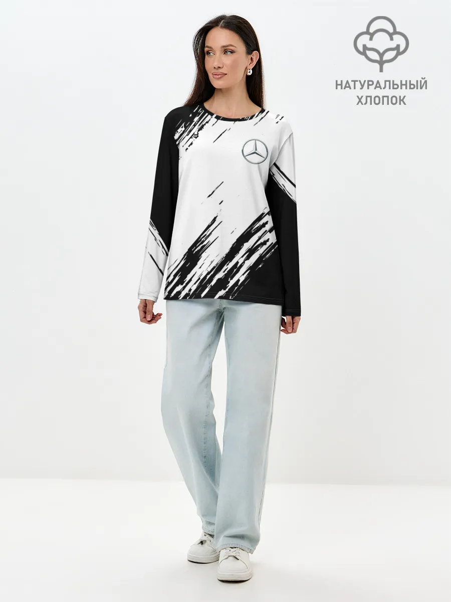 Лонгслив женский. Хлопок / MERCEDES BENZ SPORT