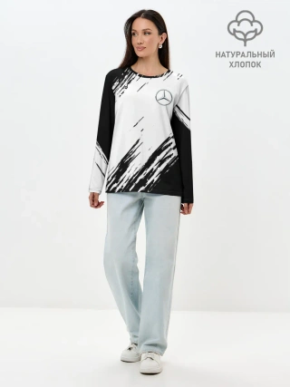 Лонгслив женский. Хлопок / MERCEDES BENZ SPORT