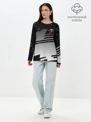 Лонгслив женский. Хлопок / TOYOTA SPORT