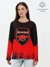 Лонгслив женский. Хлопок / FC Arsenal Original uniform