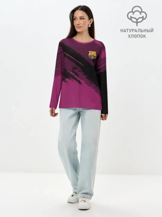 Лонгслив женский. Хлопок / Barcelona sport