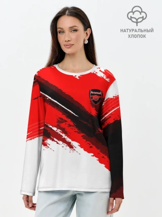 Лонгслив женский. Хлопок / FC Arsenal Original 2018