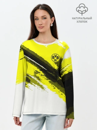 Лонгслив женский. Хлопок / FC Borussia Original 2018