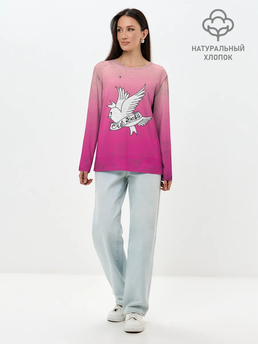 Лонгслив женский. Хлопок / Crybaby