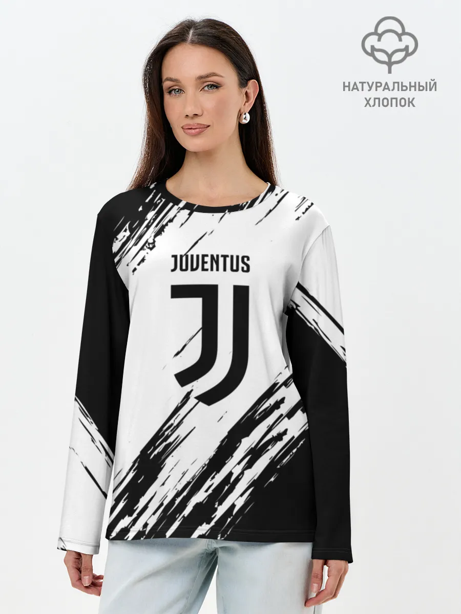 Лонгслив женский. Хлопок / JUVENTUS SPORT