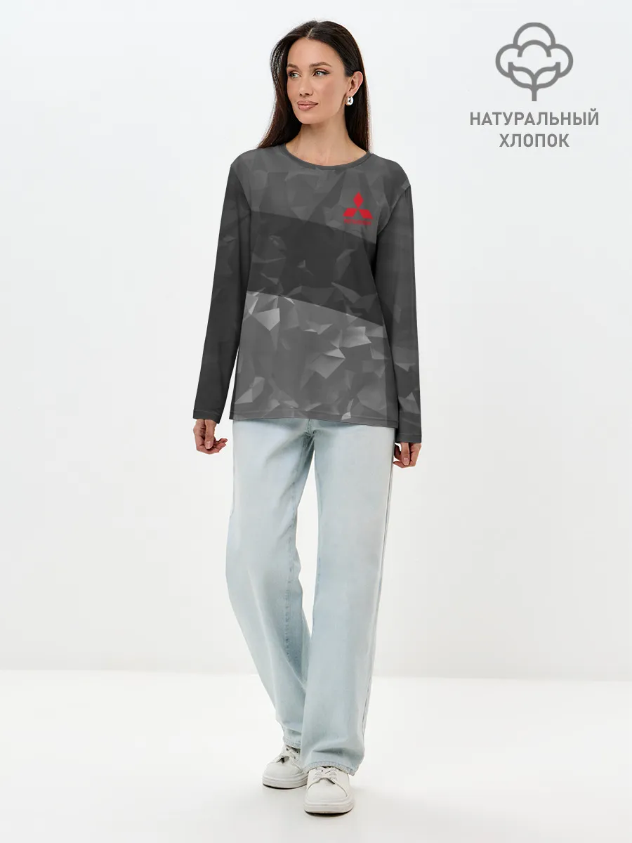 Лонгслив женский. Хлопок / MITSUBISHI SPORT