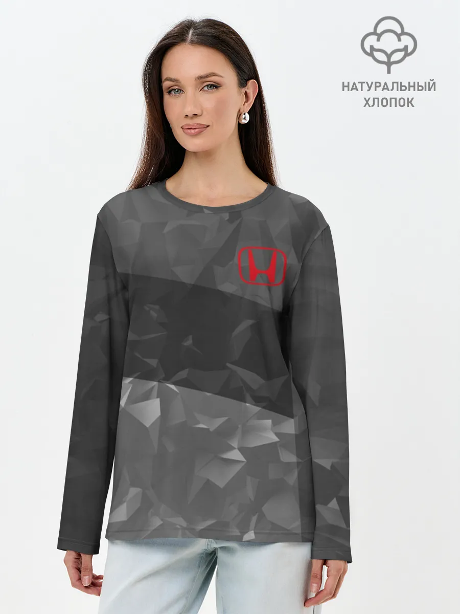 Лонгслив женский. Хлопок / HONDA SPORT
