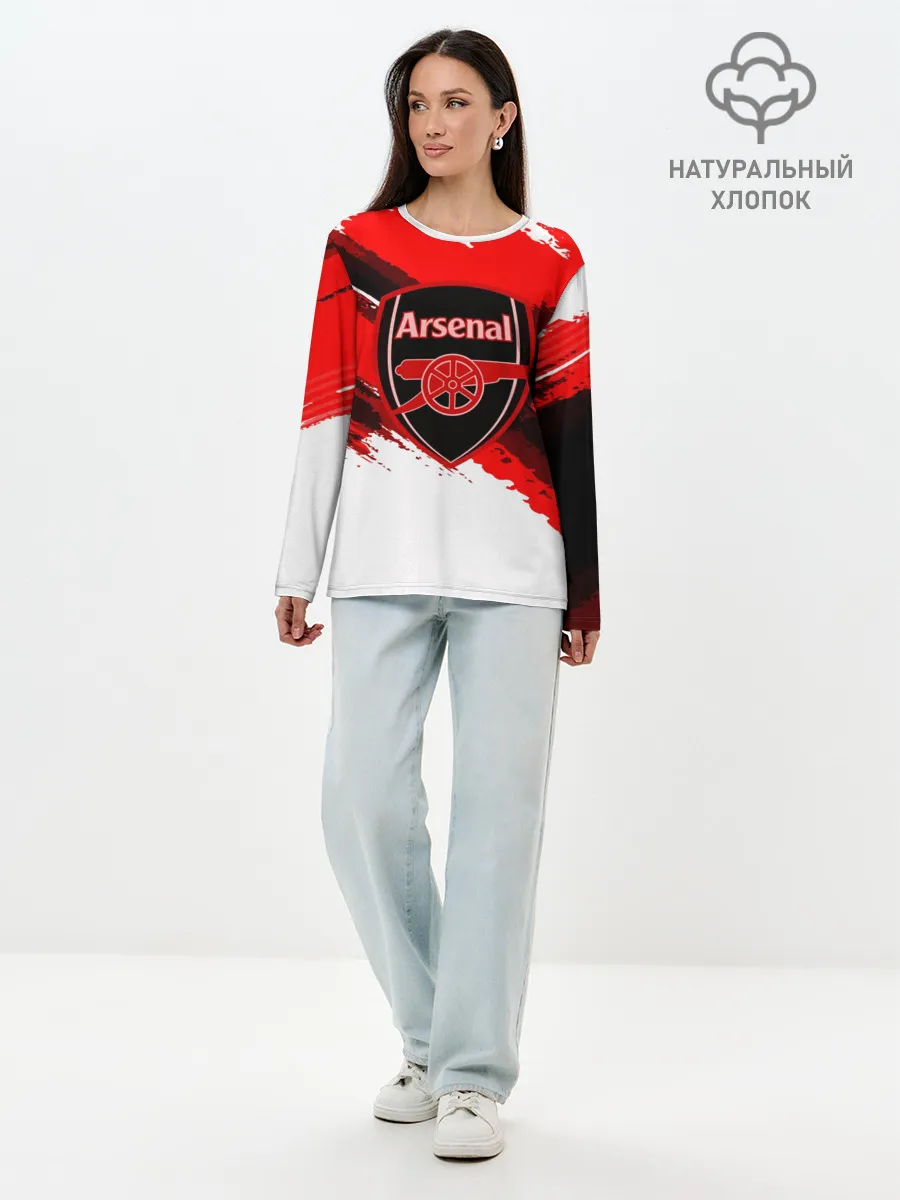 Лонгслив женский. Хлопок / ARSENAL SPORT STYLE
