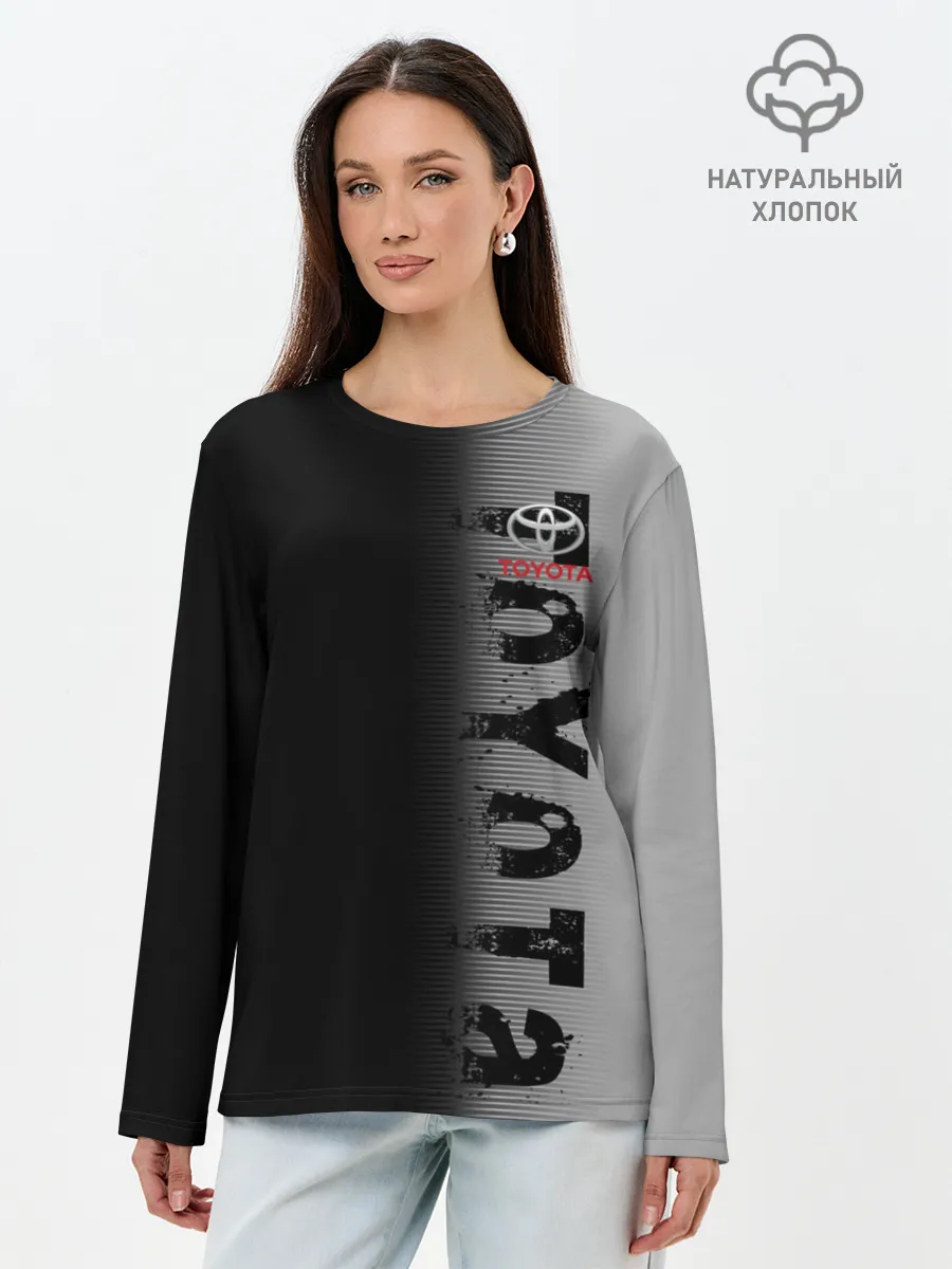 Лонгслив женский. Хлопок / TOYOTA SPORT